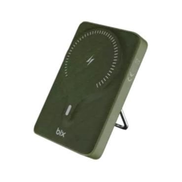 Bix 10000 MAH TYPE-C USB-A Kablosuz Hızlı Şarj Destekli Led Göstergeli Powerbank