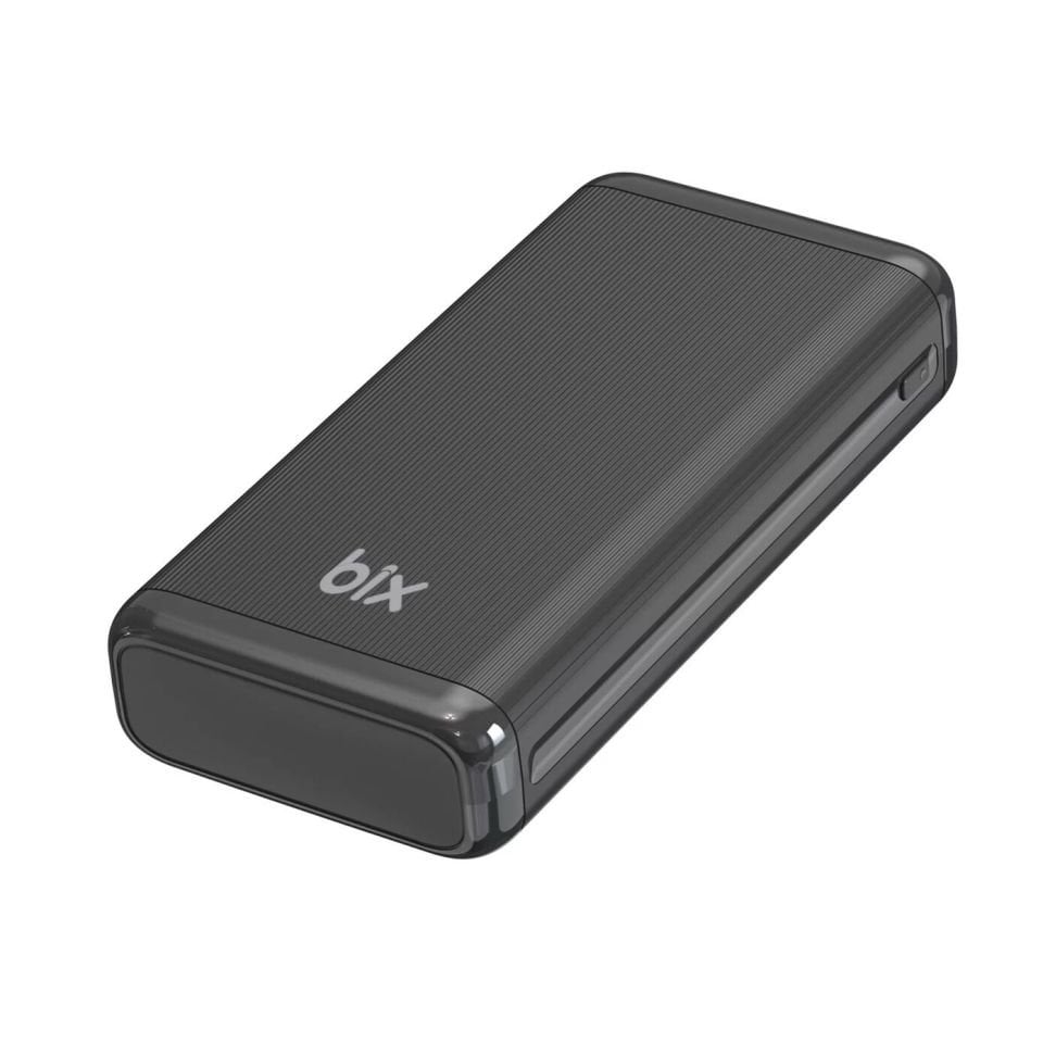 Bix BXPB21 20000MAH USB-A 22.5W VE TYPE-C PD 20W Çift Çıkışlı Led Ekranlı Powerbank Siyah