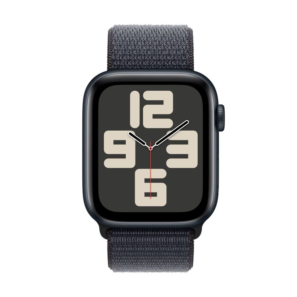 Apple Watch SE GPS 44 MM Aluminyum Kasa Geceyarısı Spor Kordon