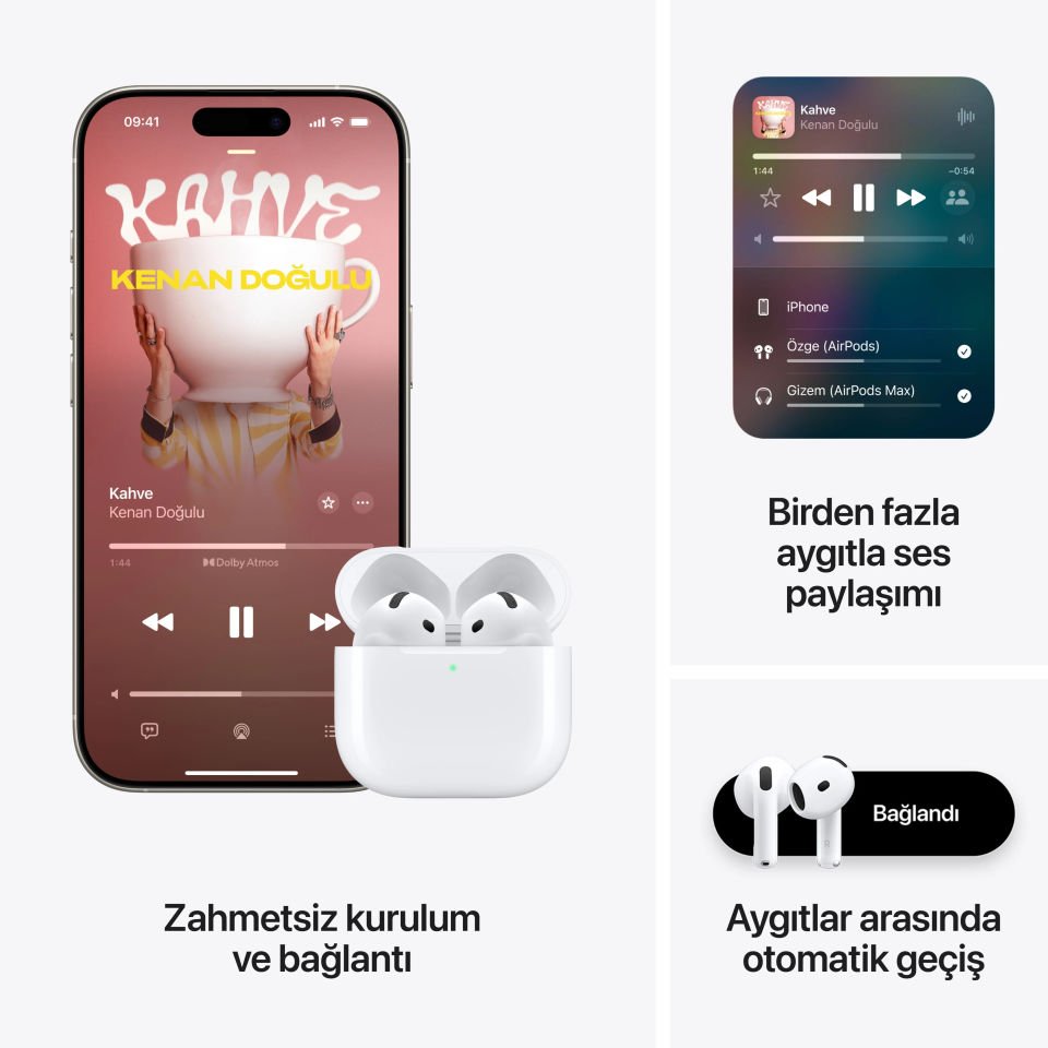 Apple Airpods 4 Anc Beyaz