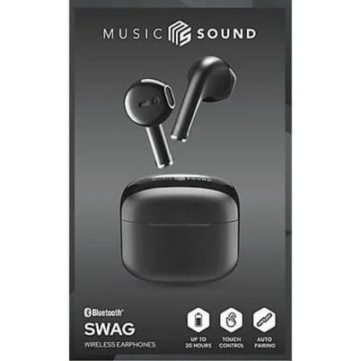 Cellularline Music Sound SWAG Kulaklık Kablosuz Kulakiçi Bluetooth Siyah