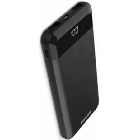Philips DLP2710 2 X Usb-A çıkış LCD Güç Göstergesi 10000 MAH Powerbank Siyah